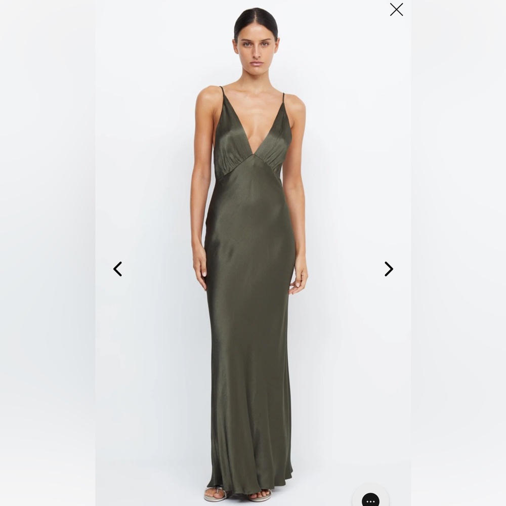 Bec + Bridge MOON DANCE V MAXI DRESS AUS 8/ US 4 (Size Small) Dark Willow